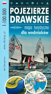 Produktbild von Drawsko-Seengebiet 1:100.000. Touristenkarte für Wassersportbegeisterte. EKO-MAP
