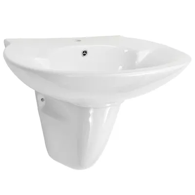Produktbild von vidaXL Waschbecken Wandmontage Keramik Weiß 690x520x210 mm