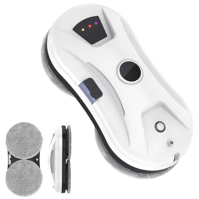 Produktbild von Fensterreinigungsroboter, automatischer Ultraschall-Spray, starke Saugleistung, WEISS, EU