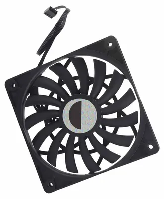 Obrázek produktu pro F12012 Chladicí ventilátor pro procesor počítače – ultratenký ventilátor pro stolní počítače (4PIN, černý)