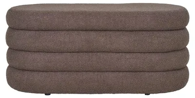 Immagine prodotto di Panca contenitore Dartford in teddy marrone 103 cm