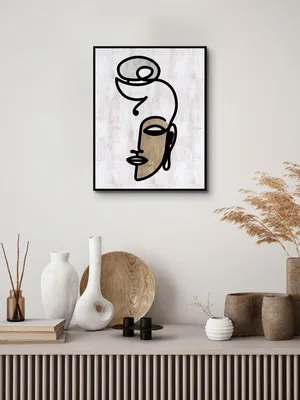 Produktbild von Abstraktes Dekoratives Bild Frau 40/50Cm
