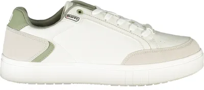 Produktbild von Weiße Herren-Sportschuhe mit Kontrastdetails und Schnürsenkeln