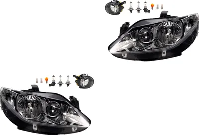 Obrázok produktu pre Johns, sada halogénových svetlometov vhodná pre Seat Ibiza 6J 03/08-02/12 H7 + hmlovka+svetlo. 6J1941005D 6J1941005A 6J1941005B 6J1941005C 6J1941029A 6J19410