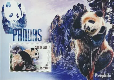 Produktbild von Briefmarken Sierra Leone 2015 Mi Block 809 (kompl. Ausg.) postfrisch Pandas