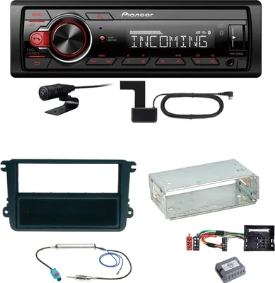 Produktbild von Pioneer MVH-330DAB Bluetooth DAB Einbauset für EOS Polo Caddy Amarok Scirocco