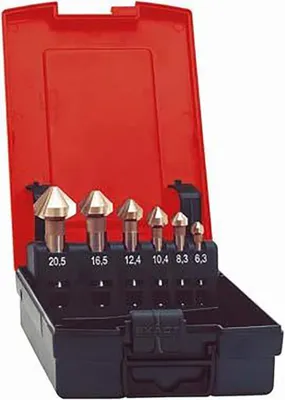 Productafbeelding van 7614400010 – Set conische boorkoppen, D335, C, HSS, 6.3-25.0 mm, 90 graden