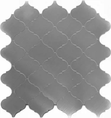 Produktbild von Mosaikfliese selbstklebend Aluminium silber metall Florentiner metall MOS200-22LAT