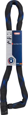 Produktbild von ABUS Kettenschloss IVERA Chain 7210  – Fahrradschloss mit hochflexibler IvyTex-Kunstfaserummantelung – ABUS-Sicherheitslevel 8 – 110 cm – Schwarz