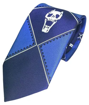 Produktbild von Kira-Yoshikage Cosplay-Krawatte mit Totenkopf-Dekor, Uni, weich und bequem, Rollenspiel-Requisite aus Polyester, JoJos Bizarre Adventure Anime, Krawatte für Erwachsene für Partys