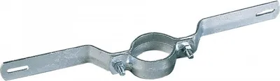 Produktbild von Schild I Rohrschelle R350, feuerverzinkter Stahl, für Ø 76mm, Lochabstand 500...
