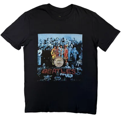 Produktbild von The Beatles Sgt Pepper Blue (Back Print) Black M T-Shirt