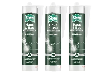 Produktbild von Sista Haus Universal, Kartusche, weiß, 3x280ml