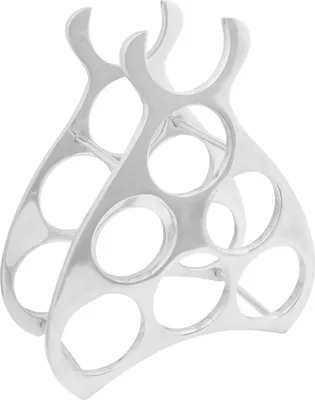 Immagine prodotto di Portabottiglie Argento 32 x 14 x 37.5 cm Alluminio
