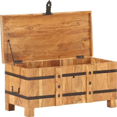 Immagine prodotto di Baule 90x40x40 cm in Legno Massello di Acacia