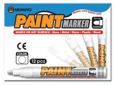 Obrázok produktu pre Paczka Marker olejowy Mungyo biały .