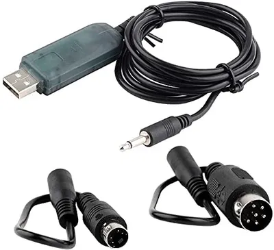 Produktbild von Usb Flysky Adapter Kabel i6 i4 FS-TH9X T6 FS-T4B GT3 FS-GT2 Fernbedienung RC Flugflugzeug Simulator, Farbe Schwarz
