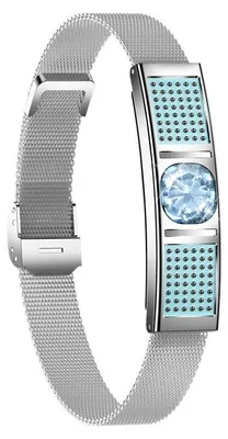 Immagine prodotto di Smartwatch da donna ZELURXX, Bluetooth 5.3, monitoraggio della frequenza cardiaca, SpO2, analisi del sonno, resistenza all'acqua 3 ATM, monitoraggio del ciclo mestruale, cinturino in stile milanese, colore argento