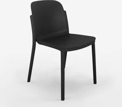 Image de Chaise moderne pour cuisine, salle à manger, restaurant Helene - Noir