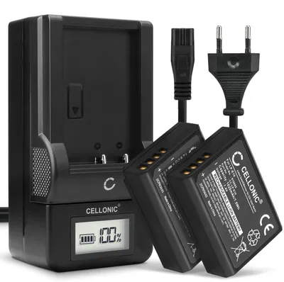 Immagine prodotto di CELLONIC 2x Batteria per Fotocamera Compatibile con Canon EOS 1100D, EOS 4000D, EOS 2000D, LP-E10 – (1020mAh, 7.4V) + Caricabatteria