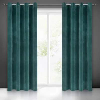Produktbild von Vorhang RIA dunkeltürkis 140x250 cm  Ösen 10