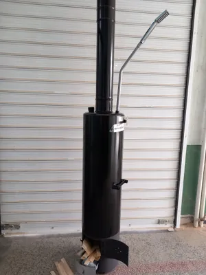 Produktbild von Solardusche Gartendusche Kraftstoff Wasser Heizung Holz Brenn Boiler 80l 2 in 1