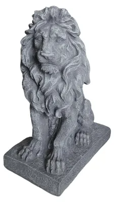 Imagen del producto de Estatua de león para jardín, fabricada en resina de alta resistencia a la intemperie