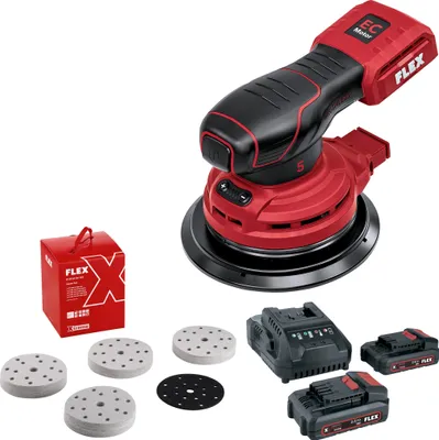 Produktbild von Flex Akku-Exzenterschleifer ORE 5-150 18-EC C + Schleifpapier D150 ST-Set (18 V)