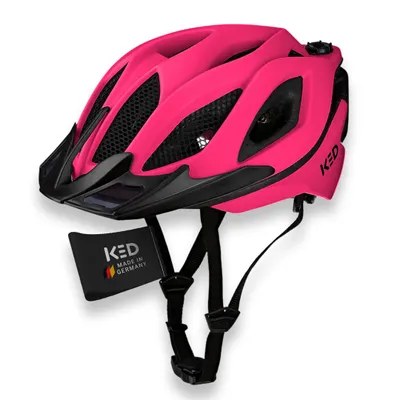 Produktbild von KED Spiri II Trend Allround Fahrradhelm Mit LED Licht Und Reflektor, Optimierter Belüftung und Insektenschutznetz I Farbe: pink matt Größe: 55-61 (L)