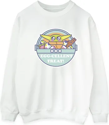 Produktbild von Star Wars - "The Mandalorian Eggcellent Easter" Sweatshirt für Herren BI46737 (S) (Weiß)