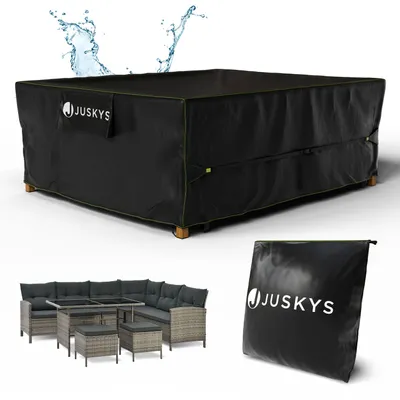 Produktbild von Juskys Gartenmöbel Abdeckplane CoverSafe Pro 250x210x90 cm- wasserdicht, UV-Schutz mit Lüftungsschlitz