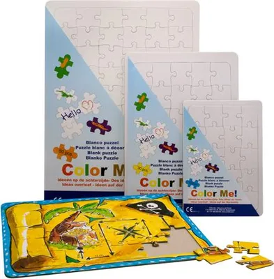 Produktbild von Collall Malpuzzle Karton A5 weiß 20 Teile - kreative Puzzle