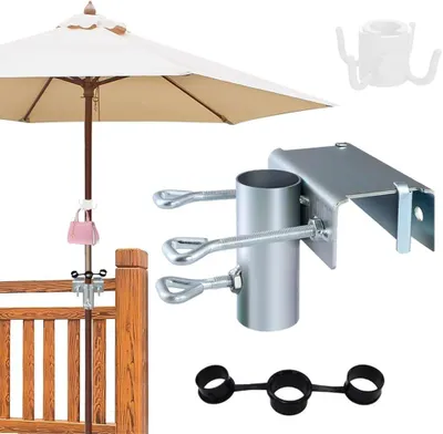 Produktbild von Sonnenschirmhalter, verstellbar, Metall, für Balkon