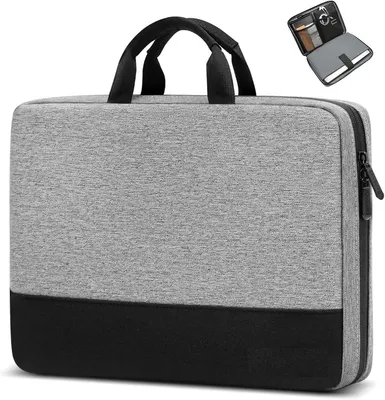 Produktbild von PolkaHome® Laptophoes 15-16 Zoll, wasserabweisende und kratzfeste Laptoptasche mit 4-lagigem Schutz, geeignet für MacBook, HP, Dell, Lenovo