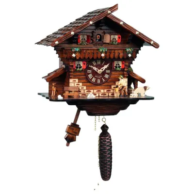 Produktbild von Engstler - 482 - Kuckucksuhr - 1-Tag-Kettenzugwerk - Nussbaum