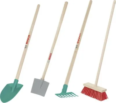 Immagine prodotto di Set da giardino Bosch per bambini, legno e plastica, 4 pezzi, piccolo 2794