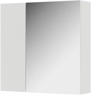 Produktbild von Badezimmer Spiegelkasten Weiß 60 cm mit Spiegeltür und Ablagen