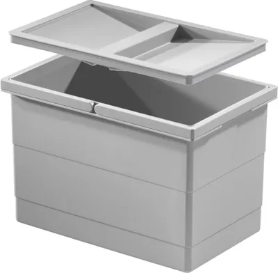 Produktbild von Hailo Inneneimer 1073979 mit Deckel 350 x 226 x 220 mm 2 Henkel
