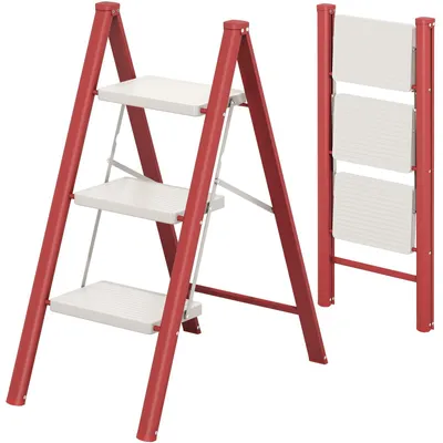 Productafbeelding van Opvouwbare Ladder met 2 Treden en Veiligheidsvergrendeling