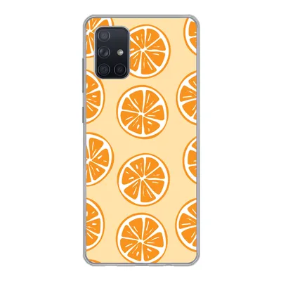 Produktbild von MuchoWow® Handyhülle Schutzhülle Hülle für Samsung Galaxy A51 5G Obst - Orange - Tropisch Silikon Softcase Handy Hülle - Abbildung