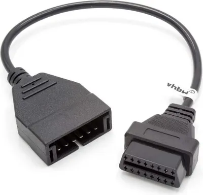 Produktbild von vhbw OBD Adapter 12Pin-OBD1 auf OBD2 kompatibel mit Chevrolet, GMC, GM - 20 cm