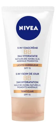 Produktbild von NIVEA BB Cream LSF 15 Light 50 ml, BB Cream, 50 ml, Licht, Frauen, Jeder Hauttyp, Licht