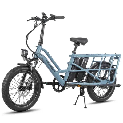 Imagen del producto de FAFREES FF20 CUV Bicicleta Eléctrica - Motor 250W Batería 48V24Ah 20 Pulgadas Neumáticos Frenos Disco Hidráulicos - Azul