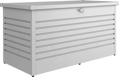Produktbild von Biohort LeisureTime Box 160, Aufbewahrungsbox, Grau, Quarz-metallic, Rechteckig, Galvanisiertes Stahl, Einfarbig, Draußen
