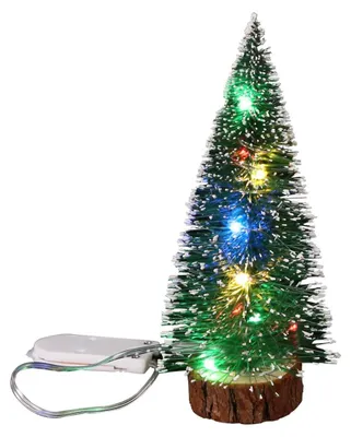 Produktbild von Künstlicher Mini-Weihnachtsbaum Weihnachtsbaum Tischweihnachtsbaum - 15 cm - LED-Licht - Warmweiß - Für Tisch, Büro und Garten