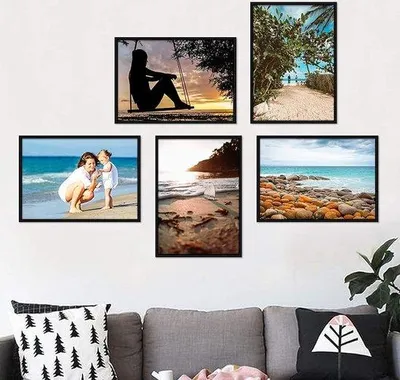 Produktbild von Famanu Fotorahmen Set - Wanddekoration 5 Bilder