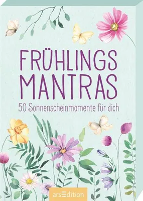 Obrázok produktu pre Kartenbox Frühlingsmantras mit 50 Mantrakärtchen, passend für Spielkartenformat