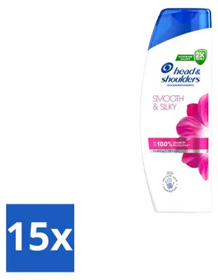 Produktbild von 15 x Head & Shoulders Smooth & Silky Anti-Schuppen-Shampoo 250 ml - Vorteilspackung - 15 Stücke