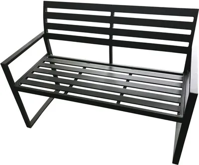 Produktbild von Gartenbank 2-sitzer 122 cm  Aluminium weiss