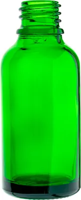 Produktbild von Grüne Glasflasche 30 ml, Gewinde 18/415